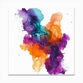 Abstract Watercolor Painting 12 Canvas Print