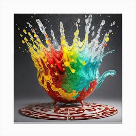 Splash Of Color Canvas Print