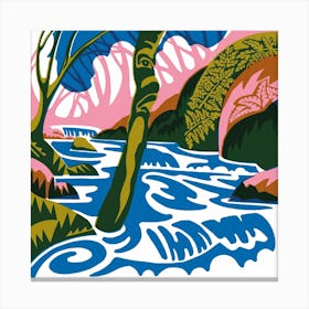 Woodland Fairy Stream Canvas Print