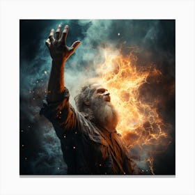 The Hand Of God And All Its Power Canvas Print