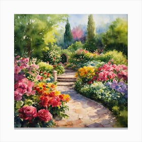 Garden Path Canvas Print