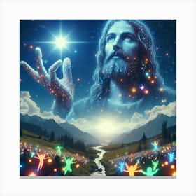 Jesus In The Sky 1 Canvas Print