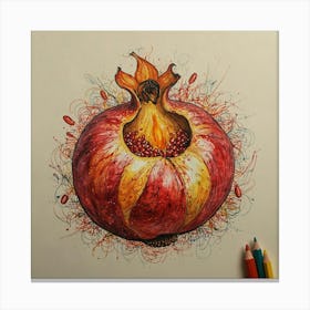 Pomegranate 19 Canvas Print