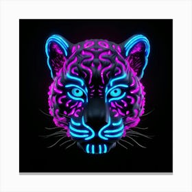 Neon Tiger 6 Canvas Print