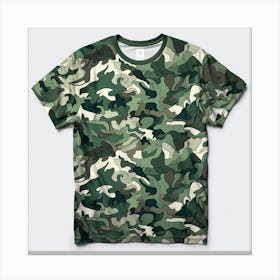 Camouflage T-Shirt Canvas Print