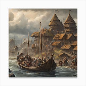 Viking Village Canvas Print