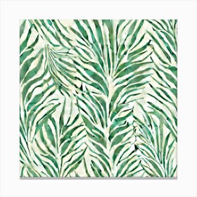 Botanical Boho Mid Century Wall Art Seamless Patterns Canvas Print