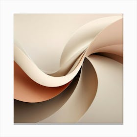 Abstract Art, Abstract Background, Generate An Abstract Design With Soft Curved Lines In Neutral Tones Emphasizing Simplicity 1 Canvas Print