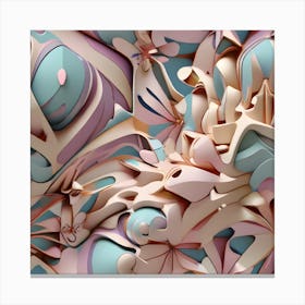 Abstract 3d Art Canvas Print