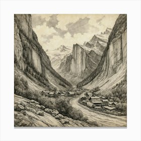 Valley Of The Trolls Canvas Print