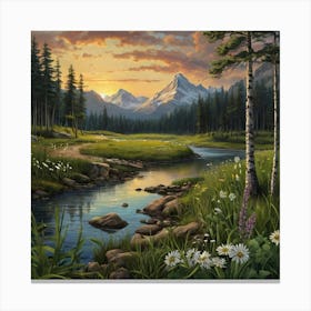 Saskatchewan River Canvas Print