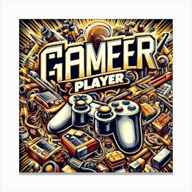 Gamer Player Canvas Print