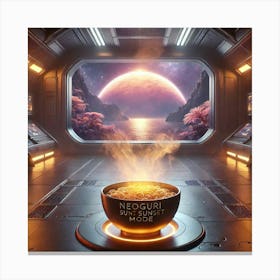 Sulu Sunset Mode Scifi Canvas Print