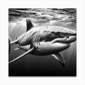 Great White Shark 3 Canvas Print