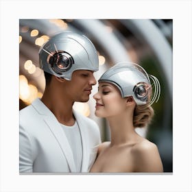 Futuristic Couple 145 Canvas Print