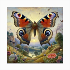 Peacock Butterfly Canvas Print