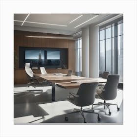 Modern Conference Room Canvas Print