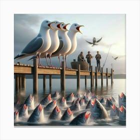 Seagulls 1 Canvas Print