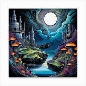 Midnight Gondolier Canvas Print