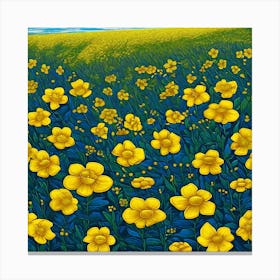 Yellow Flowers 3 Canvas Print