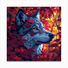 Autumn Wolf Canvas Print