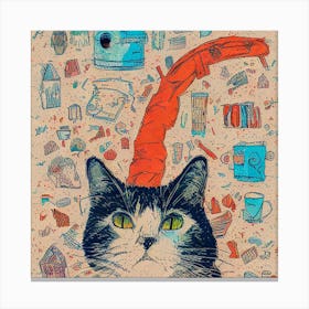 My cat and other things Canvas Print