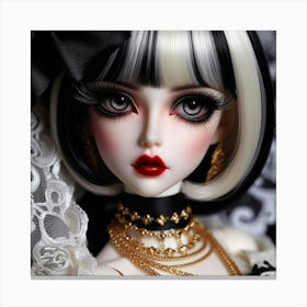 Black And White Doll Stampe su tela