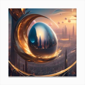 Futuristic City 17 Canvas Print