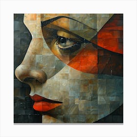 Abstract Of A Woman'S Face 2 Canvas Print