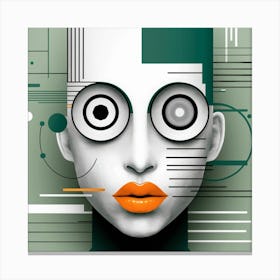 Face Of The Future Canvas Print