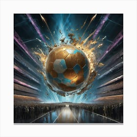 Soccer Ball paintings art print Canvas Print