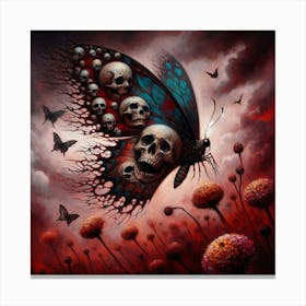 Butterfly Of Death Canvas Print