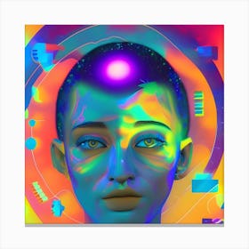 Psychedelic Portrait Canvas Print