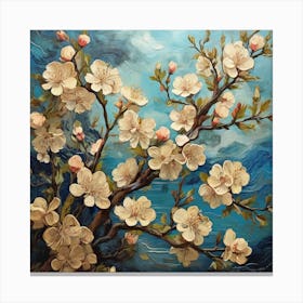 Blooming apple tree branches 1 Canvas Print