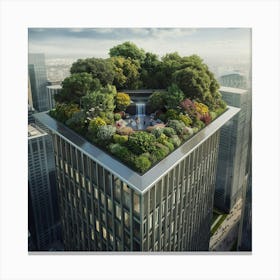 London'S Green Roof Canvas Print