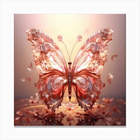 Abstract Butterfly Canvas Print