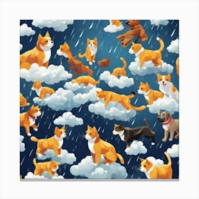 Cats In The Clouds Canvas Print