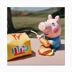 Happy Piggy 4 Canvas Print