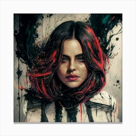 Girl With Red Hair Canvas Print