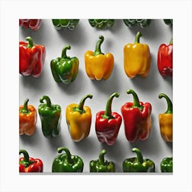 Colorful Peppers 6 Canvas Print