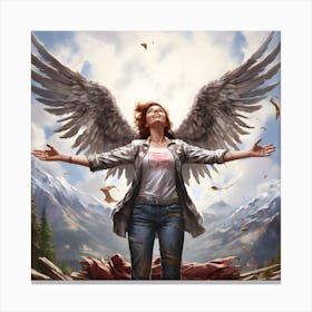 Angel Of The Mountains Canvas Print