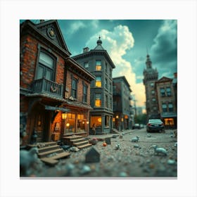 Miniature Town Canvas Print