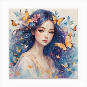 Butterfly Girl 1 Canvas Print