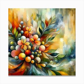 Flowers oil painting abstract painting art 17 Canvas Print