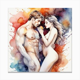 Nude Couple 1 Canvas Print
