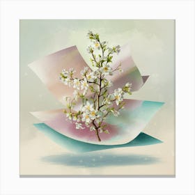 Paper Blossoms Canvas Print