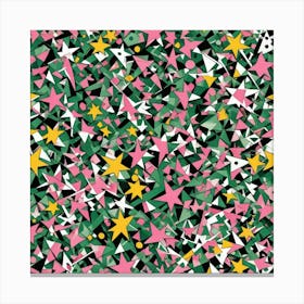 Pink Stars Canvas Print