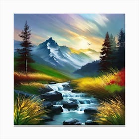 Mountain Stream 14 Canvas Print