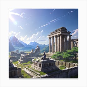 Ancient Ruins Canvas Print