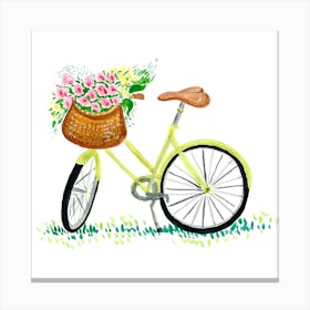 Bicycle Square Canvas Print